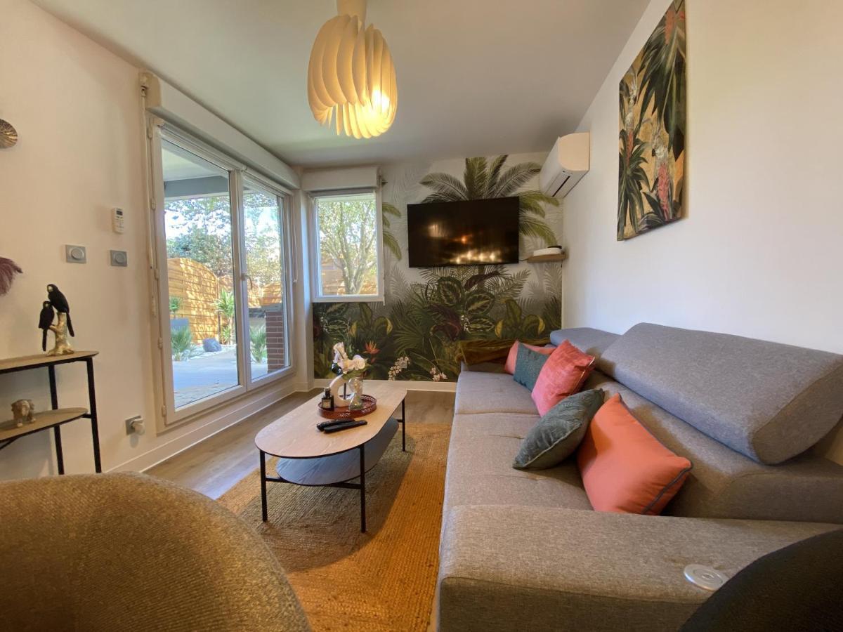 Apartamento Le Jungle : T2 Avec Jardin Et Jacuzzi Blagnac Exterior foto