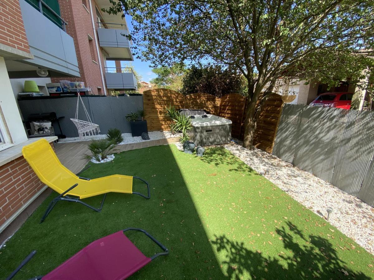 Apartamento Le Jungle : T2 Avec Jardin Et Jacuzzi Blagnac Exterior foto