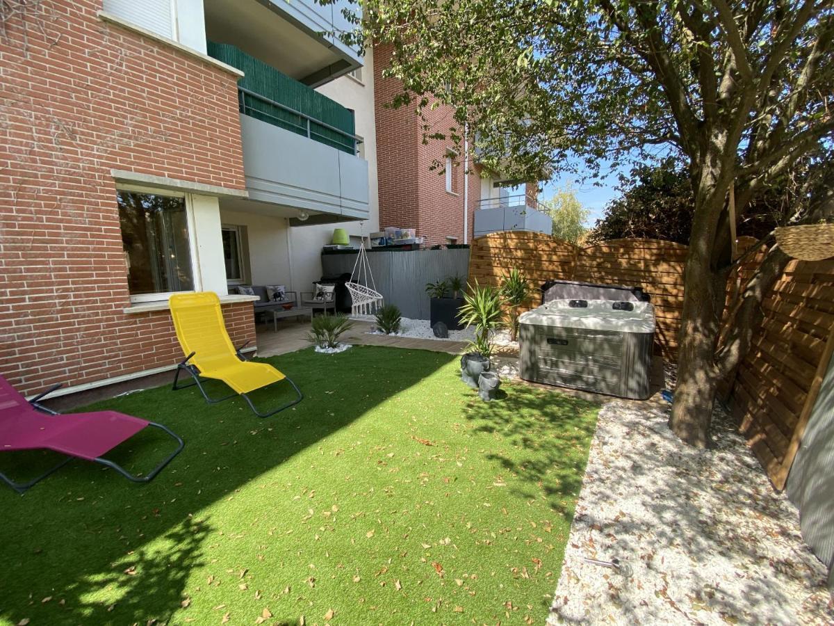 Apartamento Le Jungle : T2 Avec Jardin Et Jacuzzi Blagnac Exterior foto